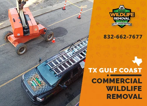 Commercial Wildlife Removal truck in TX Gulf Coast