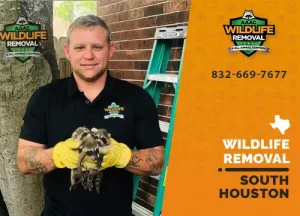 South Houston Wildlife Removal professional removing pest animal